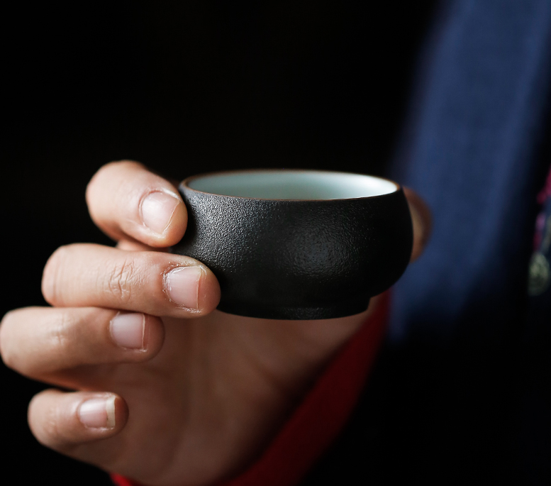 Service à thé en céramique noire – Théière 170 ml et 2 tasses