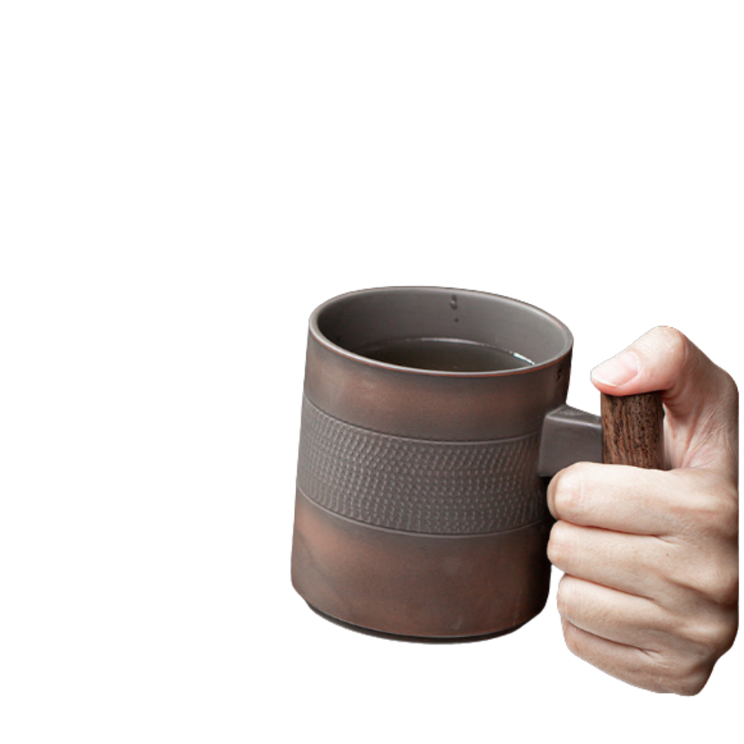 Mug isotherme en porcelaine à double paroi