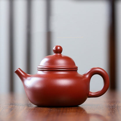 Coffret cadeau théière artisanale en argile rouge – Théière, pichet et 6 tasses