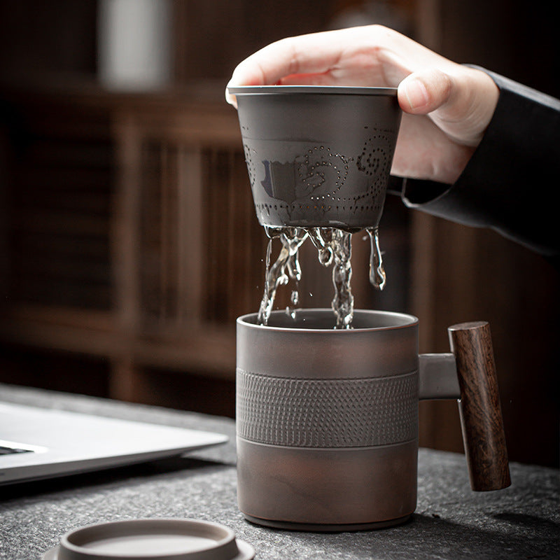 Mug isotherme en porcelaine à double paroi